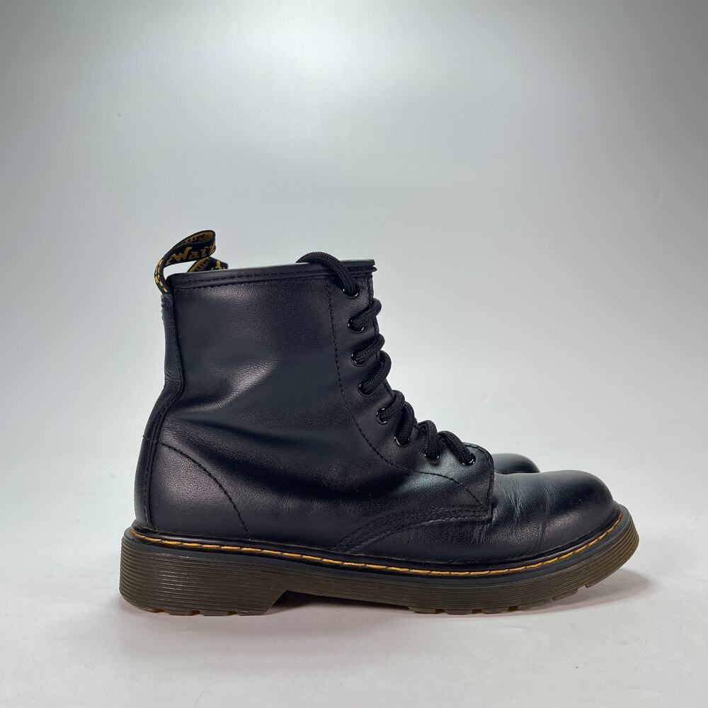 Dr. Martens 1460 Black Smooth Leather 8 Eyelet Lace Up Combat Boots Womens Sz 5